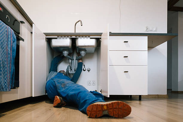 Professional Drain Cleaning technician working in Glenwood, NJ